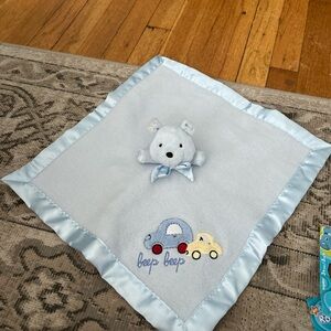 Carter's Baby Blue Satin Trim Blanket